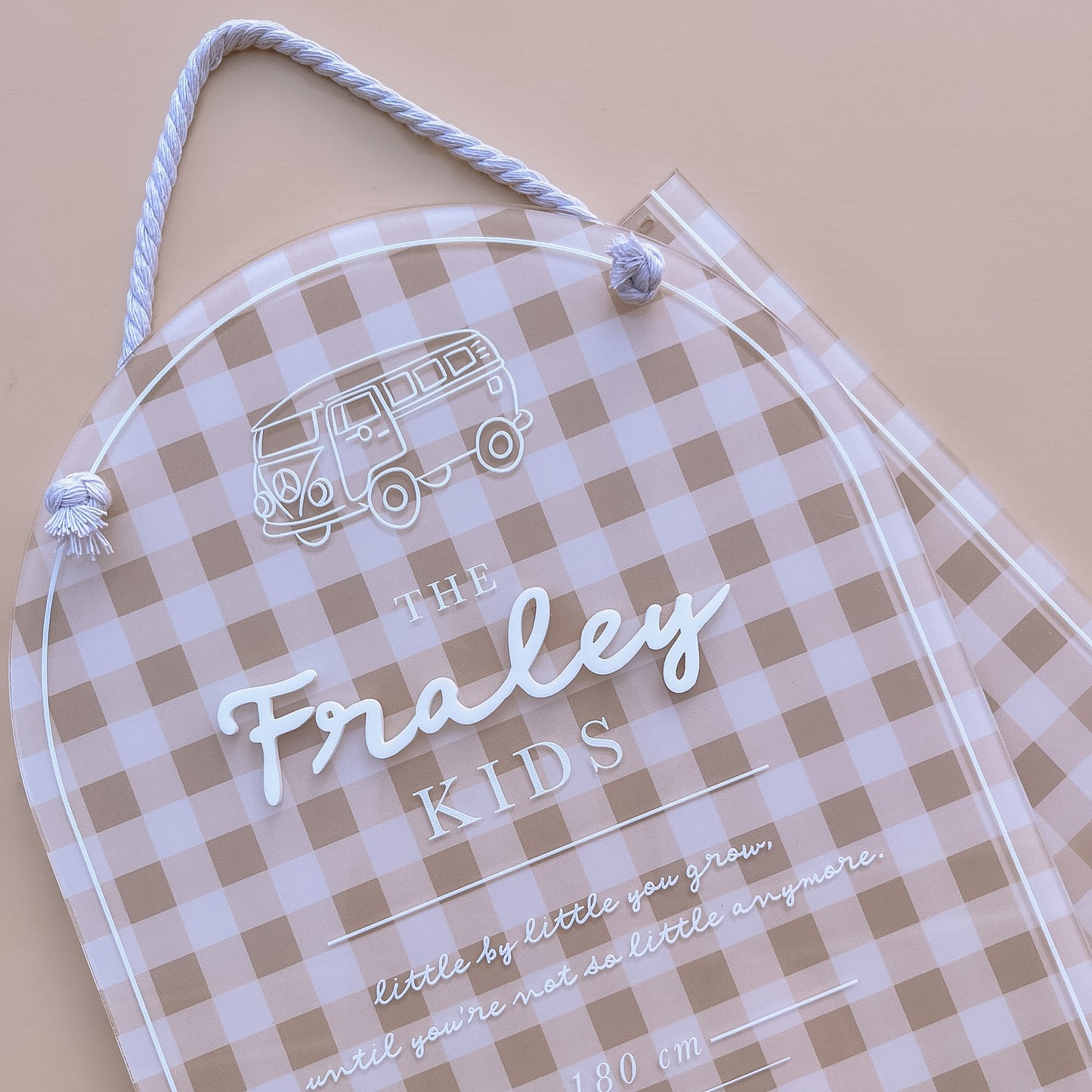 Children's Growth / Height Chart | Personalised | Multiple Colour + Pattern Options