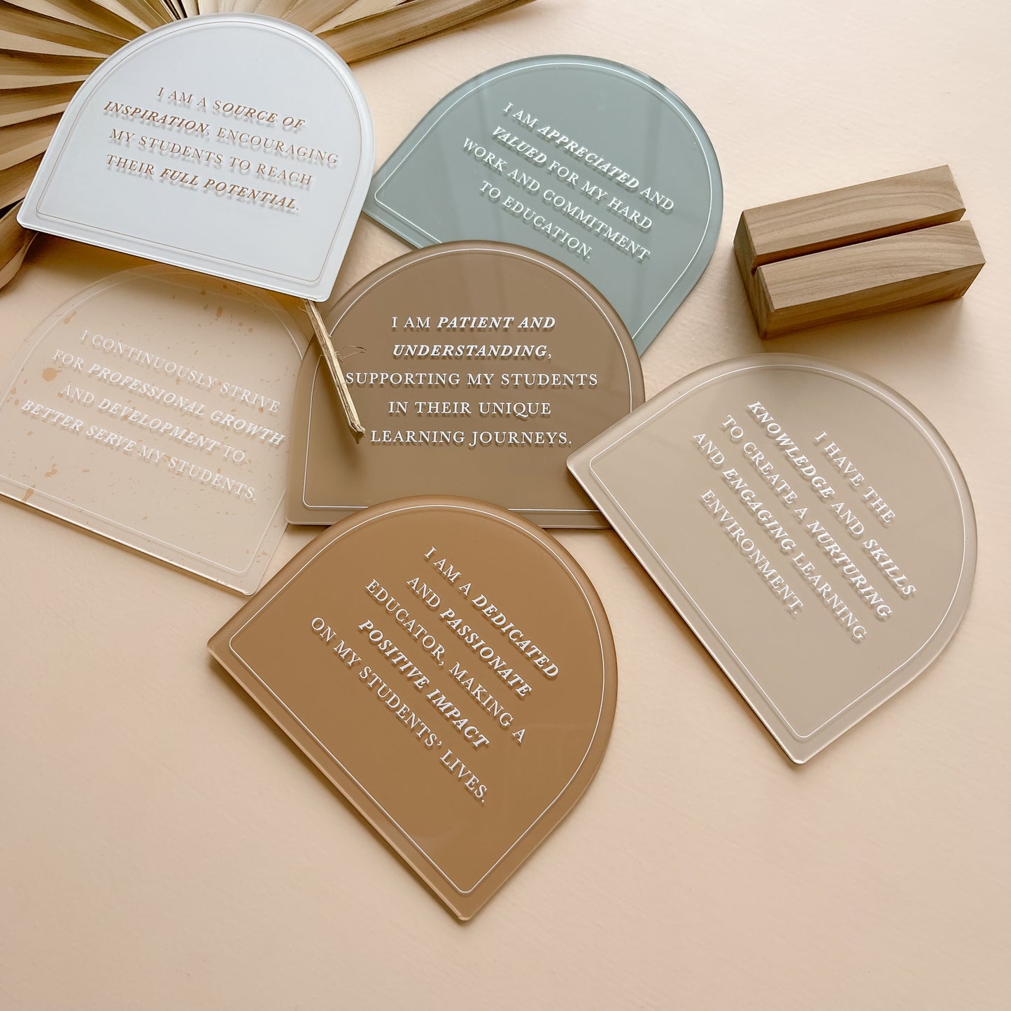 EDUCATOR/TEACHER AFFIRMATIONS SET | Multiple Colour Options