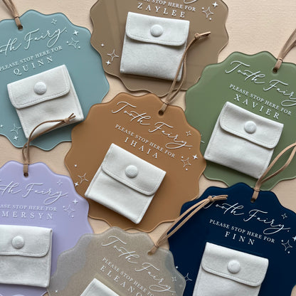 TOOTH FAIRY PLAQUE | Personalised | Hanging | Multiple Colour Options