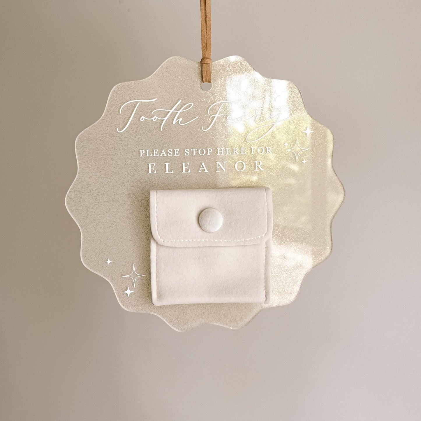 TOOTH FAIRY PLAQUE | Personalised | Hanging | Multiple Colour Options