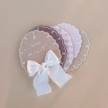 Storywoven Whimsy Baby Milestone Set | Multiple Customisation Options