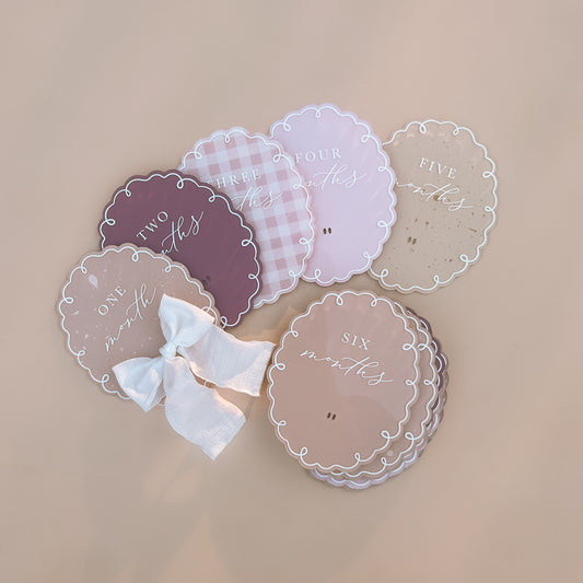 Storywoven Whimsy Baby Milestone Set | Multiple Customisation Options