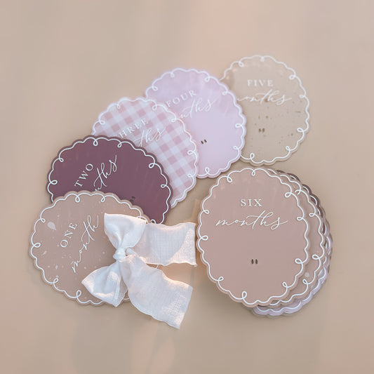 Storywoven Whimsy Baby Milestone Set | Multiple Customisation Options