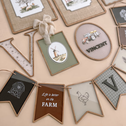 BUNDLE - Boys Farm-Themed Decor Set | Personalised