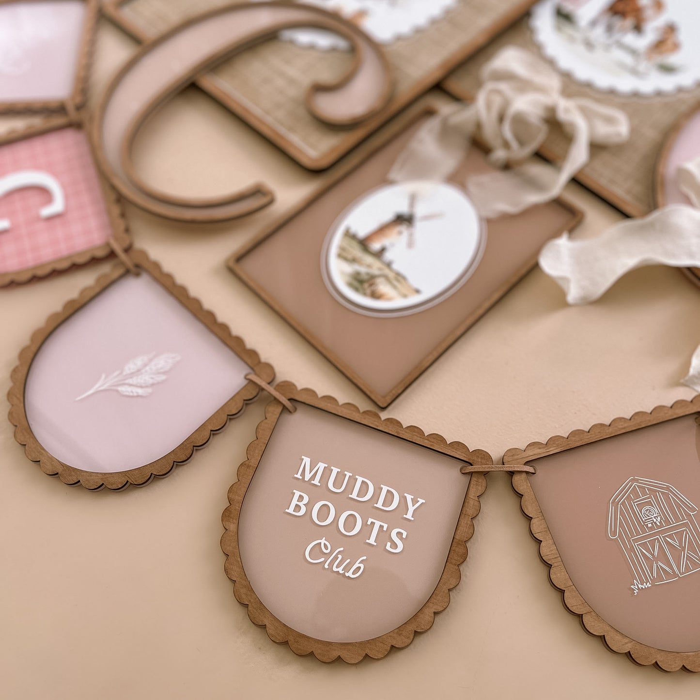 BUNDLE - Girls Farm-Themed Decor Set | Personalised