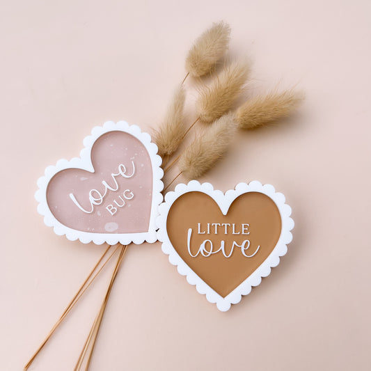 VALENTINE'S DAY BADGE | Personalised | Multiple Colour & Pattern Options