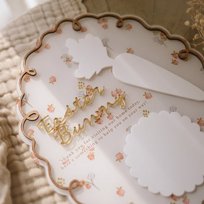 Easter Bunny's Snack Plate | Optional Personalisation | Multiple Pattern & Colour Options