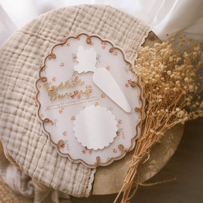 Easter Bunny's Snack Plate | Optional Personalisation | Multiple Pattern & Colour Options