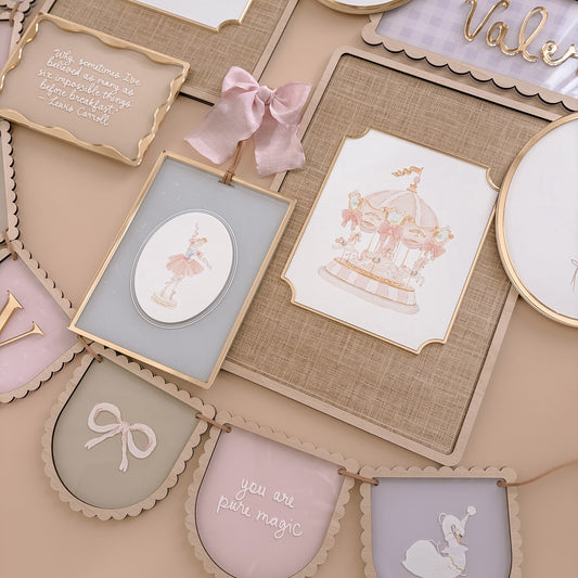 BUNDLE - Girls Vintage Carnival Decor Set | Personalised