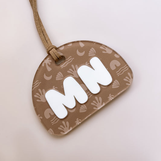 BAG TAG - Style 3 | Personalised | Multiple Colour + Pattern Options
