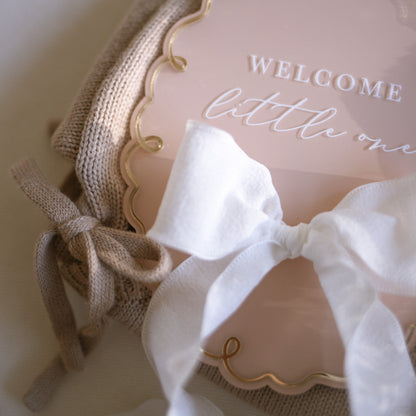 Storywoven Whimsy Birth Announcement Plaque | Multiple Customisation Options