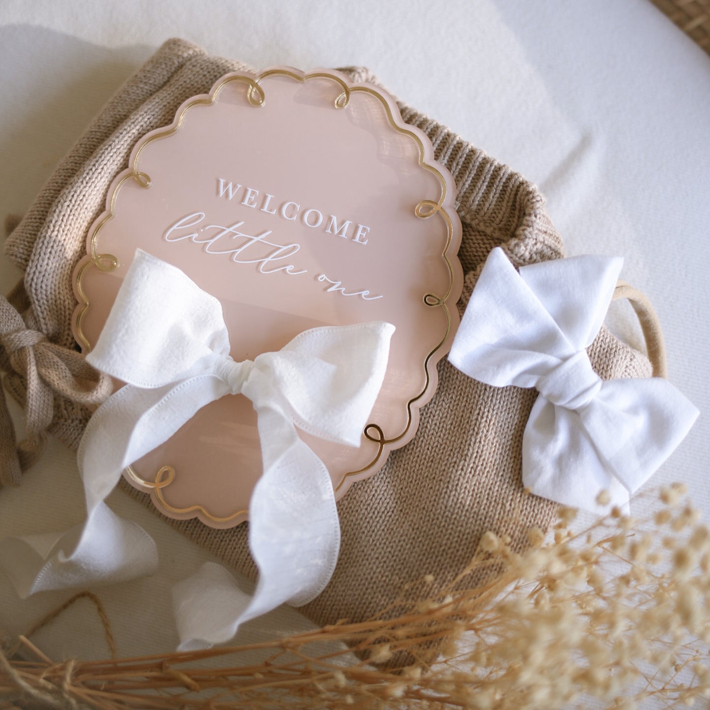 Storywoven Whimsy Birth Announcement Plaque | Multiple Customisation Options