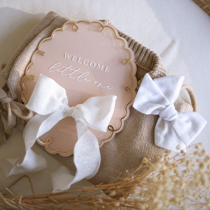 Storywoven Whimsy Birth Announcement Plaque | Multiple Customisation Options