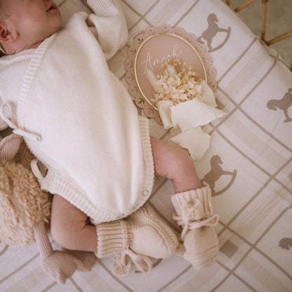 Rocking Horse Swaddle | Organic Cotton Muslin Wrap