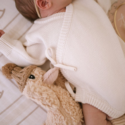 Heirloom Newborn Romper | Ecru