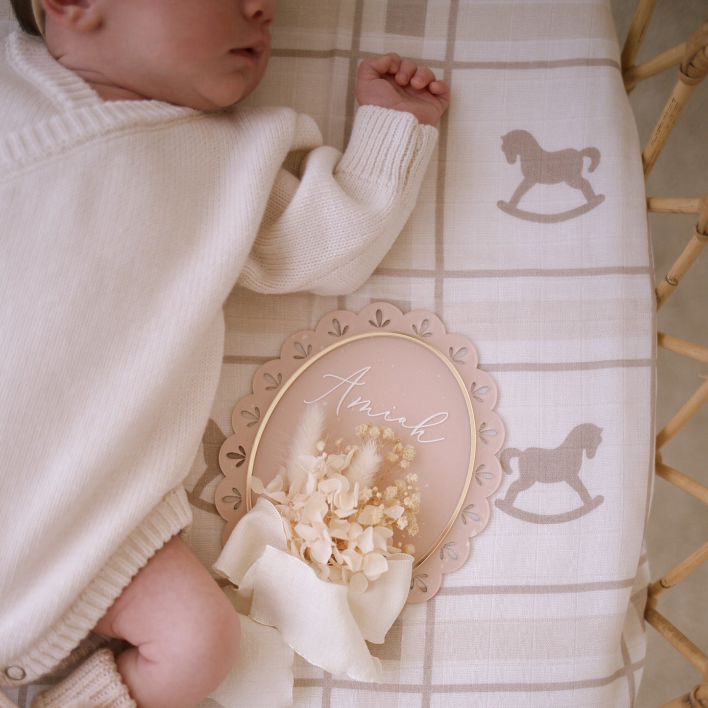 Rocking Horse Swaddle | Organic Cotton Muslin Wrap