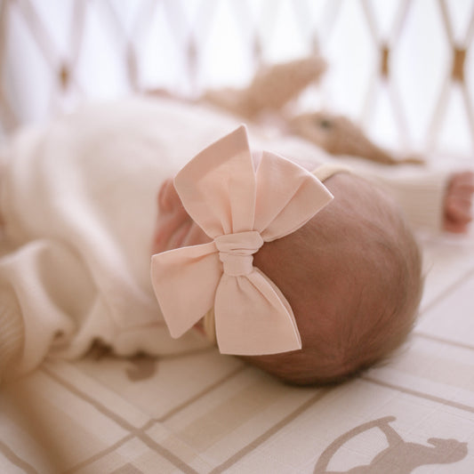 Delicate Newborn Headband | Bow | 2 Colours
