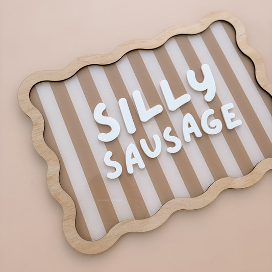 Silly Sausage | Acrylic Decor Print