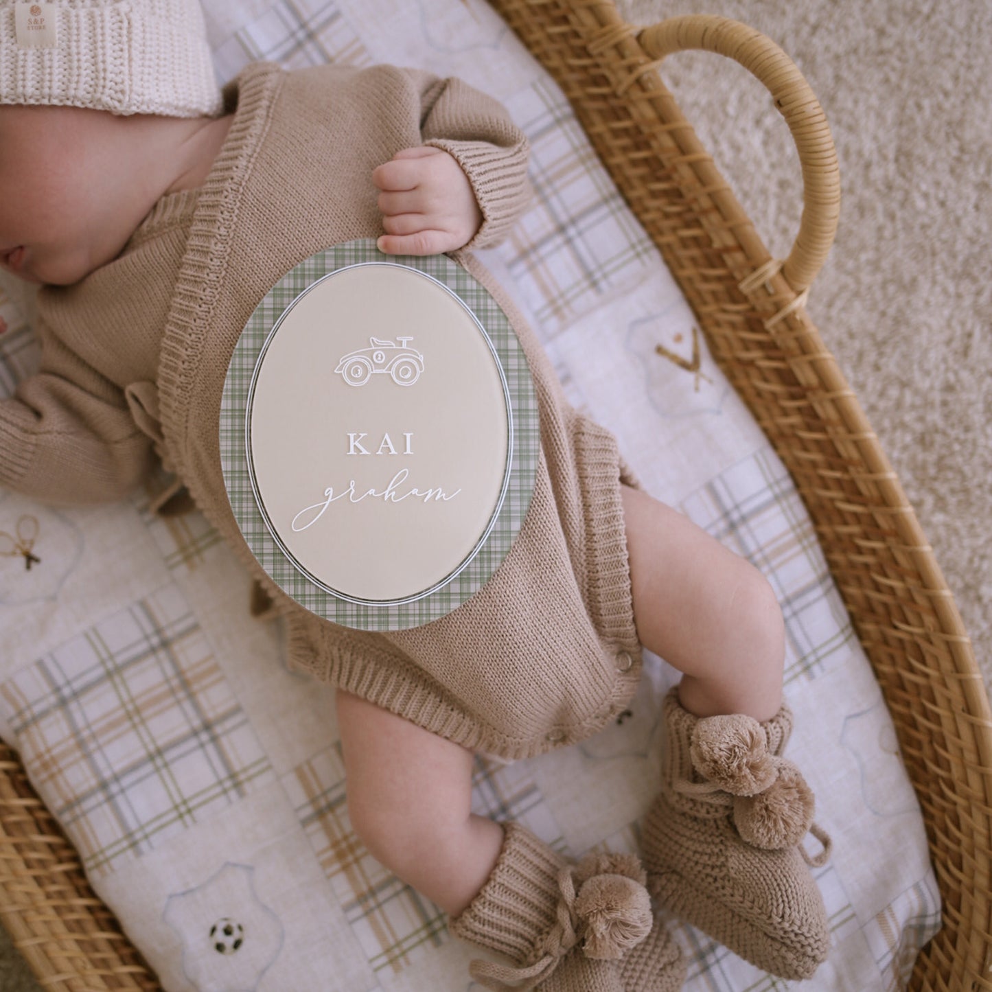 Heirloom Newborn Romper | Fawn