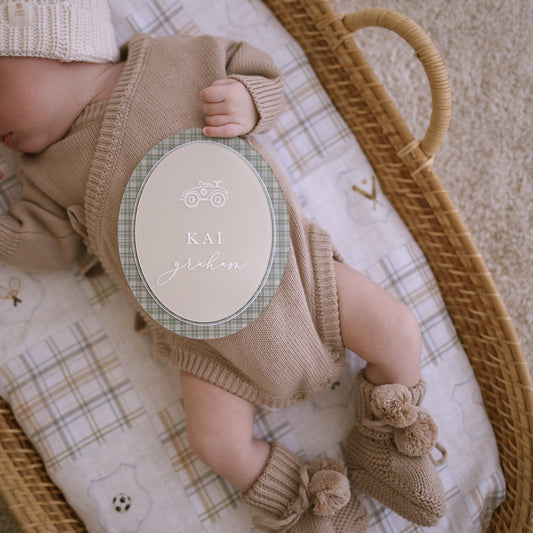 Heirloom Newborn Romper | Fawn