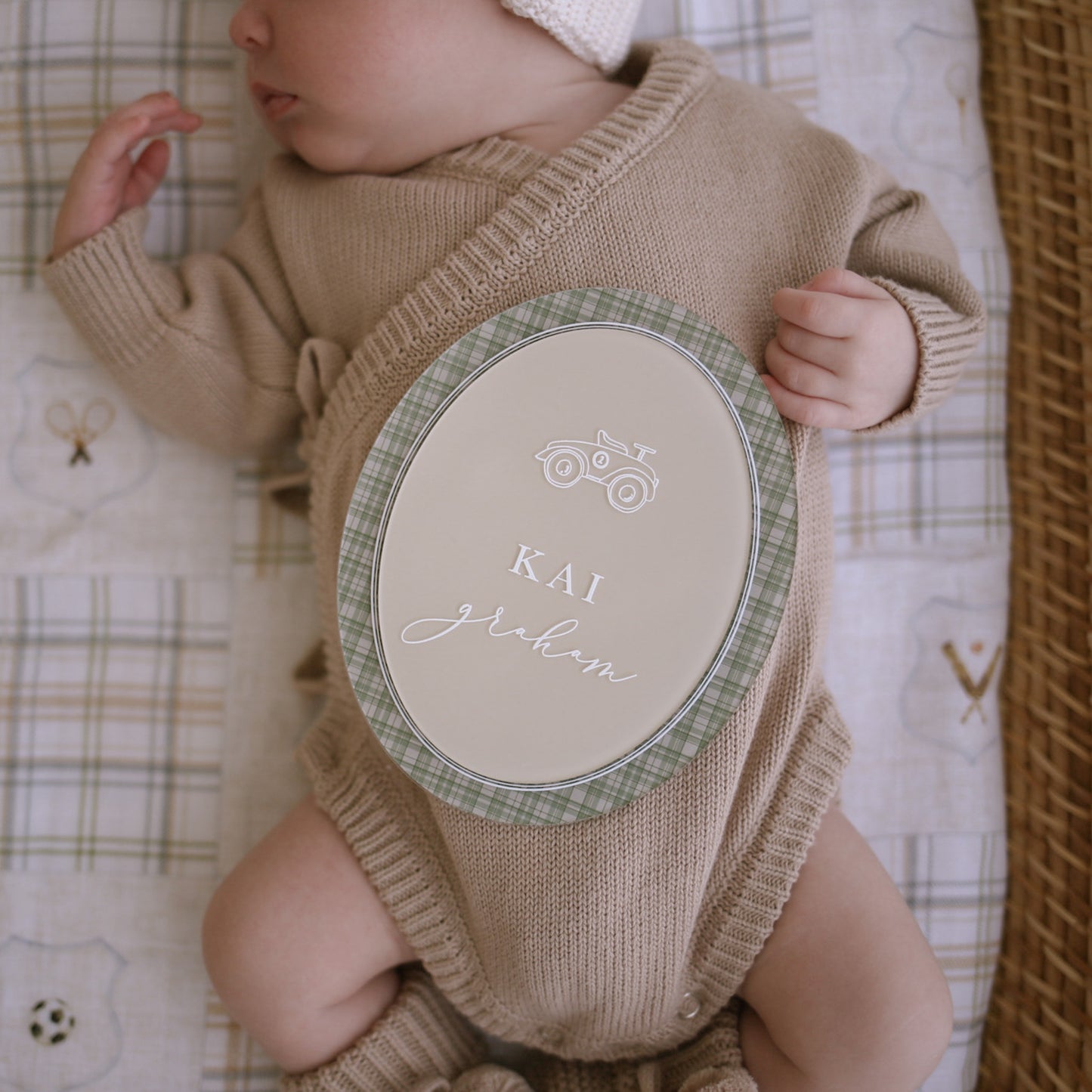 Double-Layered Oval Name Plaque | Multiple Customisation Options