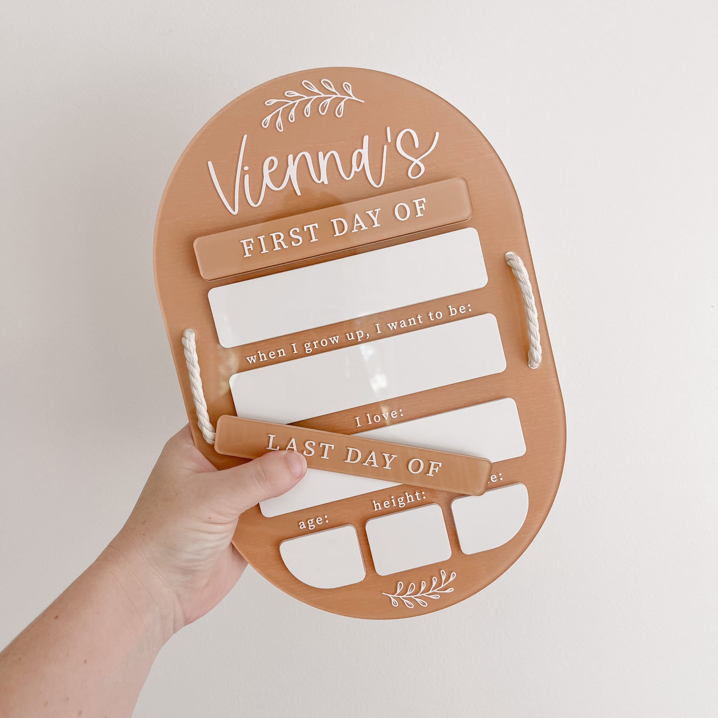FIRST & LAST DAY Milestone Board + FREE Whiteboard Marker | Multiple Colour + Pattern Options