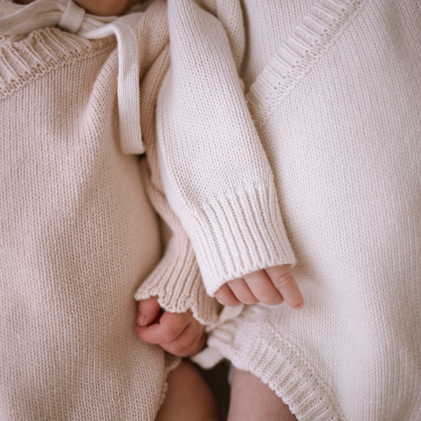 Heirloom Newborn Romper | Ecru