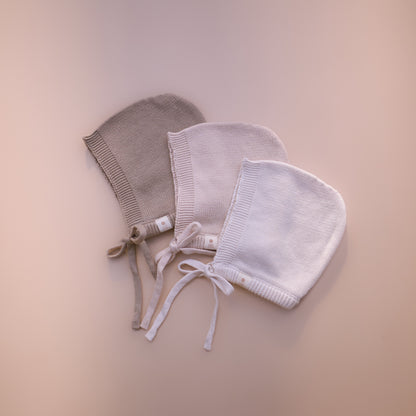 Heirloom Newborn Bonnet | 3 Colours