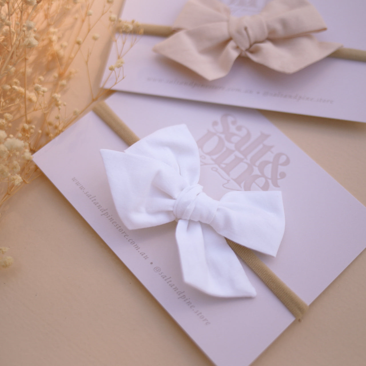 Delicate Newborn Headband | Bow | 2 Colours