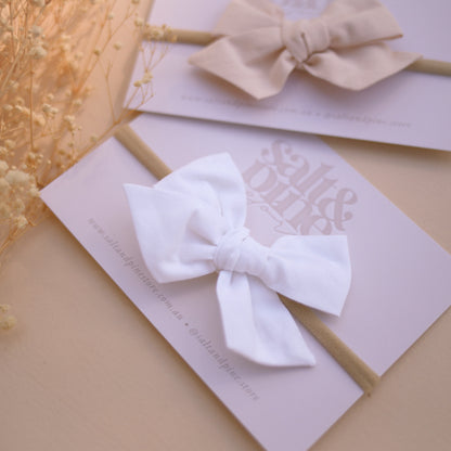 Delicate Newborn Headband | Bow | 2 Colours