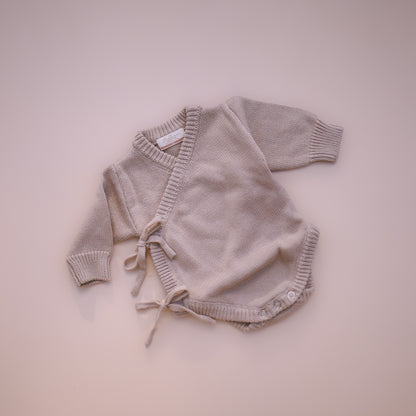 Heirloom Newborn Romper | Fawn