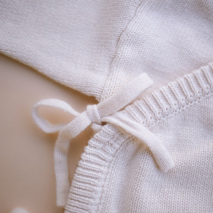Heirloom Newborn Romper | Ecru