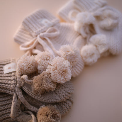 Heirloom Newborn Booties | 3 Colours
