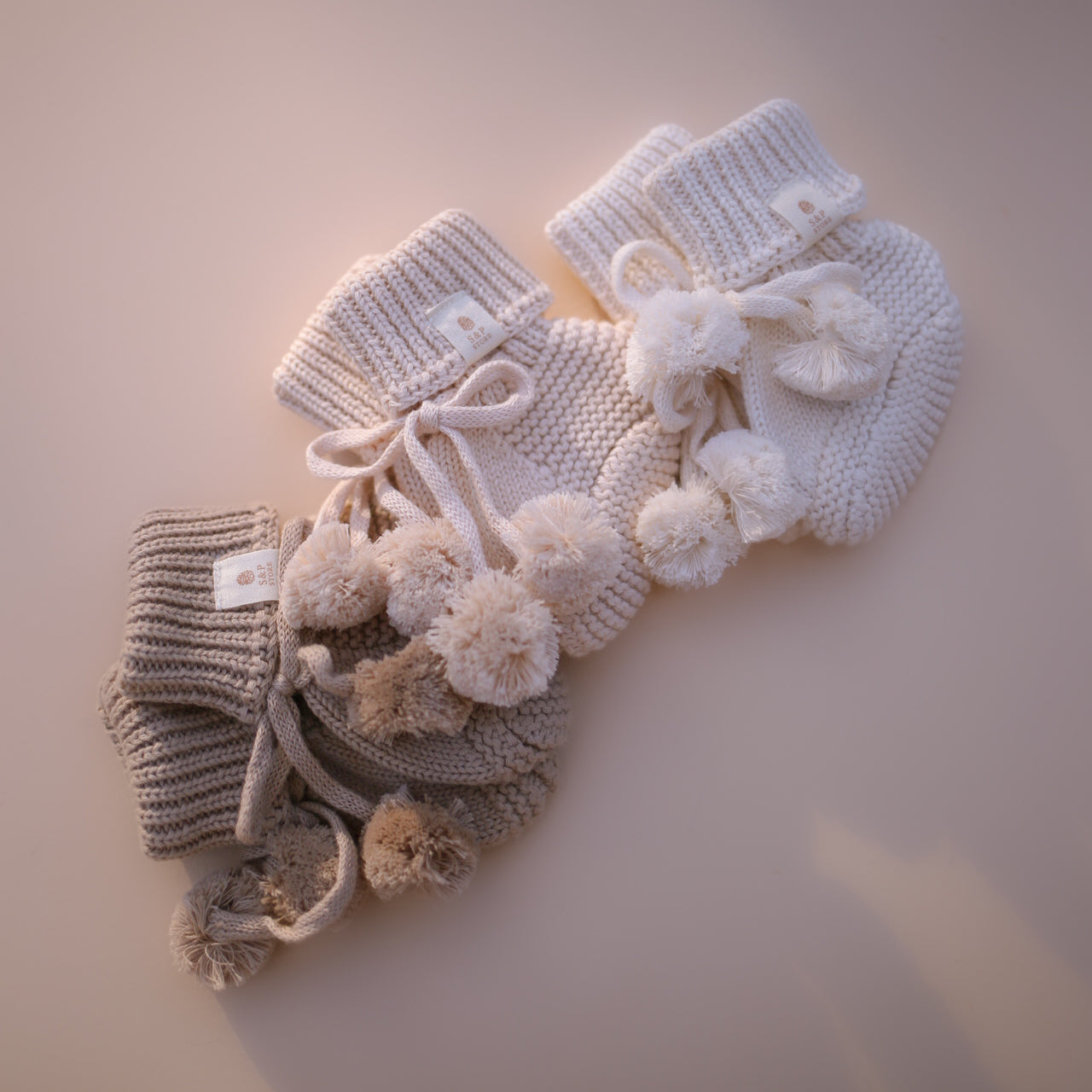 Heirloom Newborn Booties | 3 Colours