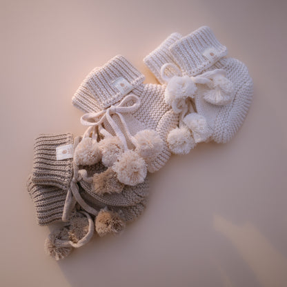 Heirloom Newborn Booties | 3 Colours