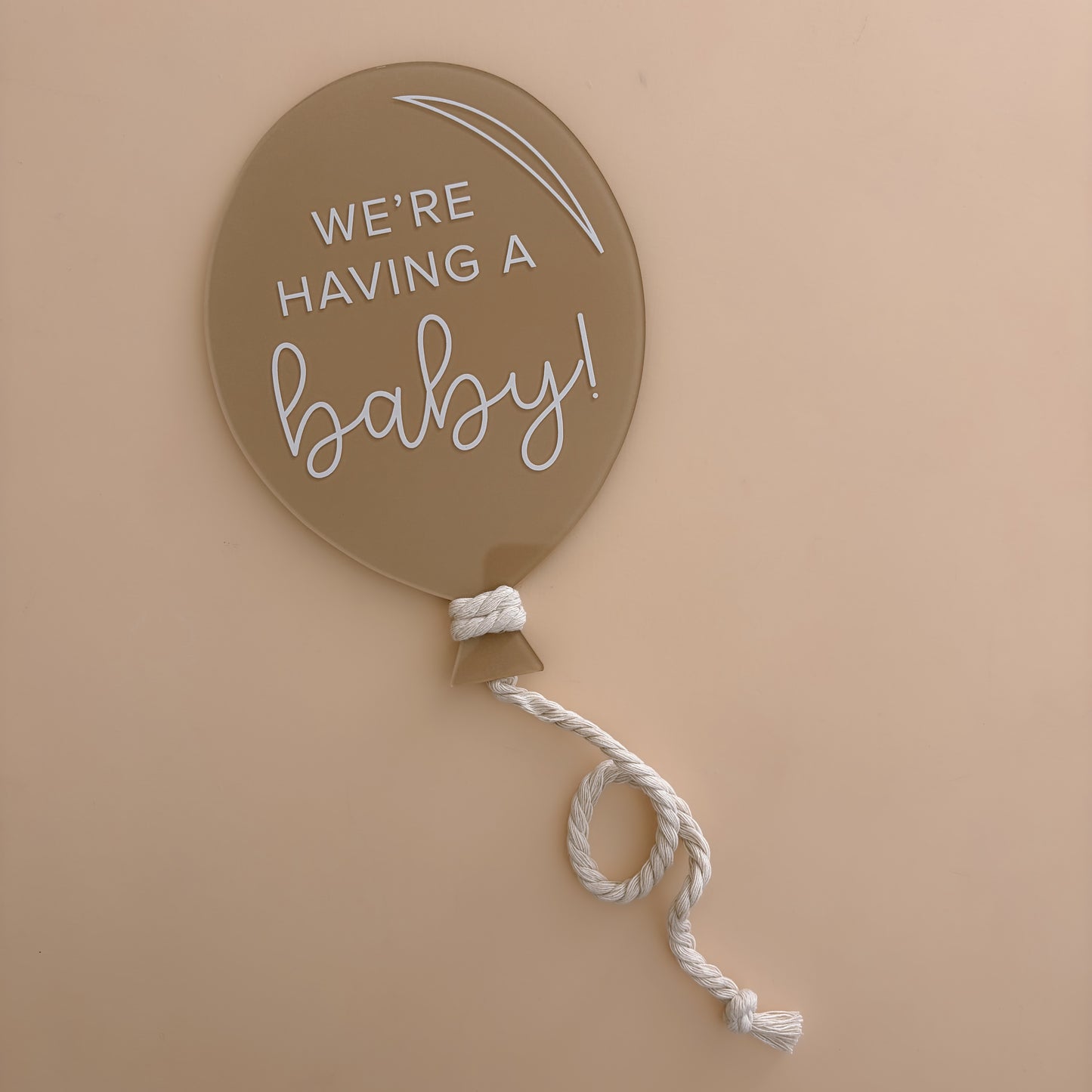 SECONDS - Large Pregnancy Announcement Balloon