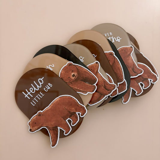 SAMPLE - Bear Baby Milestone Set
