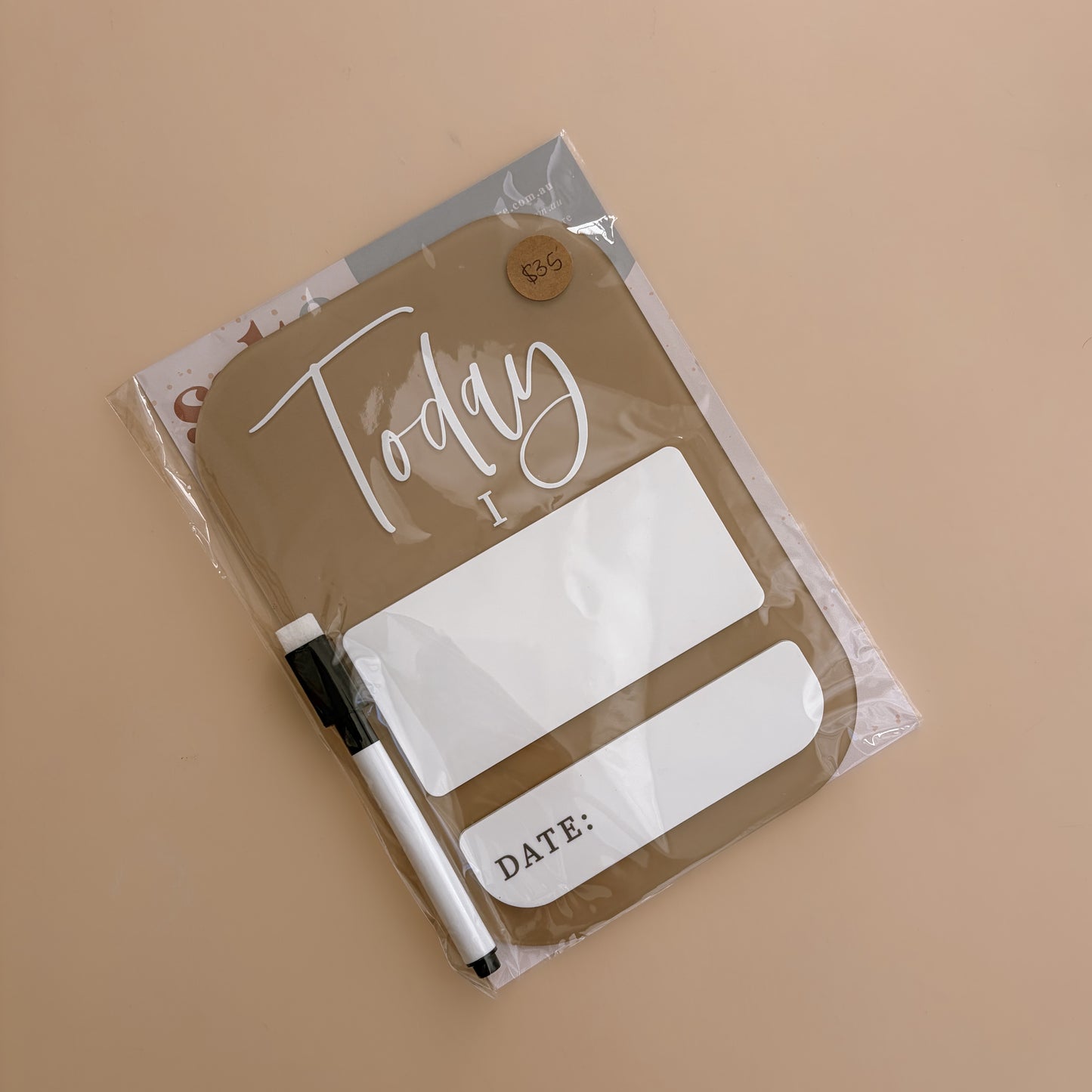 STOCK - Reusable Milestone Achievement Plaque