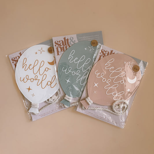 STOCK - Large Birth Announcement Balloon | MOON & STARS
