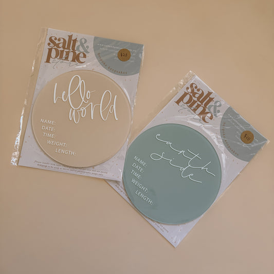 STOCK - Details Birth Announcement Discs