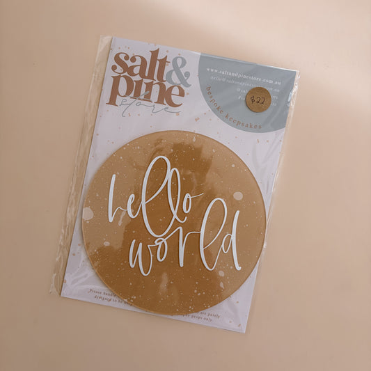 STOCK - Birth Announcement | HELLO WORLD DISC