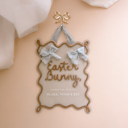 Easter Wavy Sign | Custom Text | Multiple Colour & Pattern Options