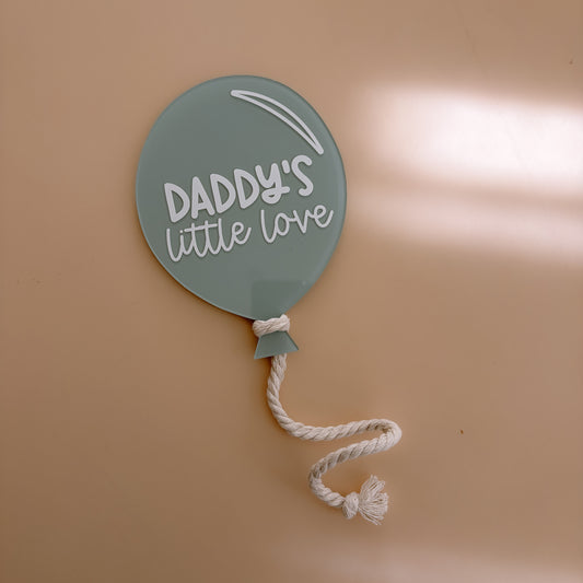 SAMPLE - Father's Day 'Daddy's Little Love' Balloon