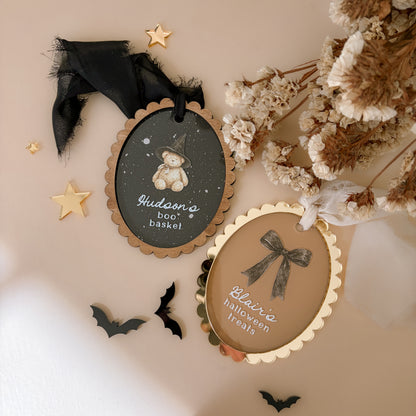 Vintage Halloween Basket Tag | Multiple Customisation Options