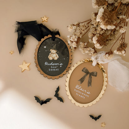 Vintage Halloween Basket Tag | Multiple Customisation Options