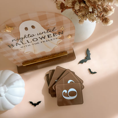 Halloween Countdown Plaque with Interchangeable Numbers | Multiple Customisation Options