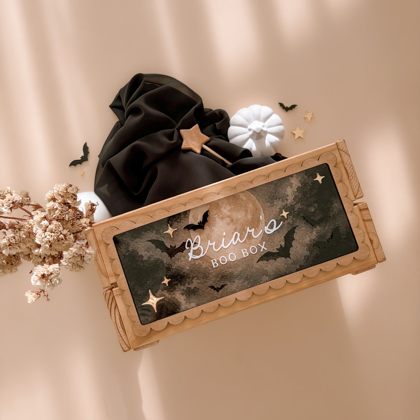 Gezackter Vintage-Bilder-Weihnachtsanhänger | Mehrere Anpassungsmöglichkeiten