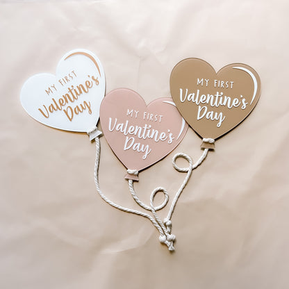 First Valentine's Day Balloon | PERSONALISED OPTION | Multiple Colour Choices