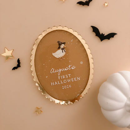 Baby's First Halloween Plaque with Illustration | Multiple Customisation Options