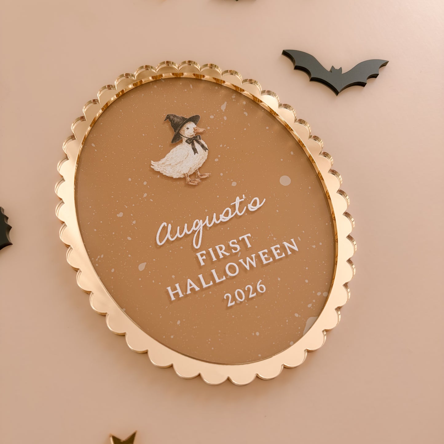 Baby's First Halloween Plaque with Illustration | Multiple Customisation Options